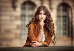 girl, portrait, model, brown-haired, brunette, women wallpaper