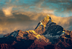 pokhara, nepal, mountain, nature, landscape wallpaper