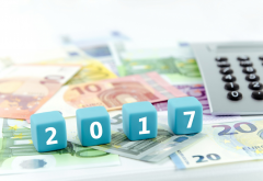 2017, new year, dice, date, money, euro, calculator, holidays wallpaper