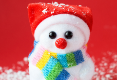 new year, holidays, toy, snowman, christmas wallpaper