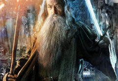 the lord of the rings: the fellowship of the ring, the lord of the rings, movies, sword, Gandalf, Ian McKellen wallpaper