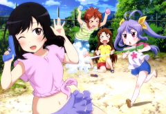 Non Non Biyori, ichijou hotaru, Koshigaya Komari, Koshigaya Natsumi, Miyauchi Renge, anime girls wallpaper