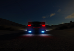 ford, road stops, speed, cars, night wallpaper