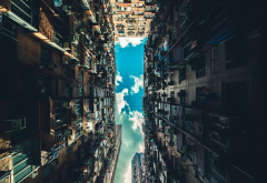 hong kong, city, skyscrapers, buildings wallpaper