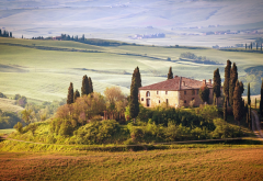Tuscany, Italy, nature, landscape, house, dreams wallpaper
