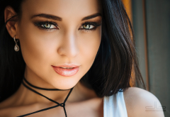 angelina petrova, model, women, portrait, face, brunette wallpaper