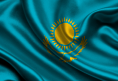 flag, kazakhstan, flag of kazakhstan wallpaper