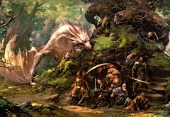 fantasy art, fan art, artwork, dragon, wyvern wallpaper