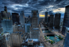 Chicago, cityscape, hdr, skyscrapers, usa, city, Illinois wallpaper