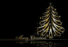 digital art, reflection, christmas tree, christmas, new yera, holidays, merry christmas wallpaper