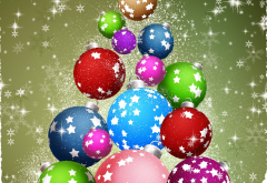 toys, balls, snow, christmas, new year, holidays wallpaper