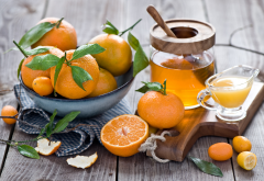 fruit, food, citrus, orange, lime, honey wallpaper