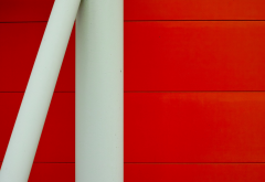 metal, red, white, simple, minimalism wallpaper
