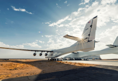 airplane, aviation, aicraft, clouds, stratolaunch systems wallpaper