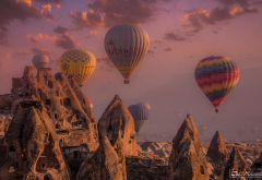 turkey, balloons, hot air balloon, cappadocia wallpaper