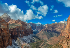 zion national park, canyon, national park, nature, overlook, rocky mountains, mountains, usa wallpaper