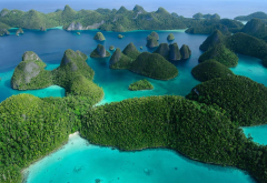 raja ampat, indonesia, wayag islands, west papua province, nature, sea, ocean, island wallpaper