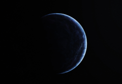 planet, space, dark, simple wallpaper