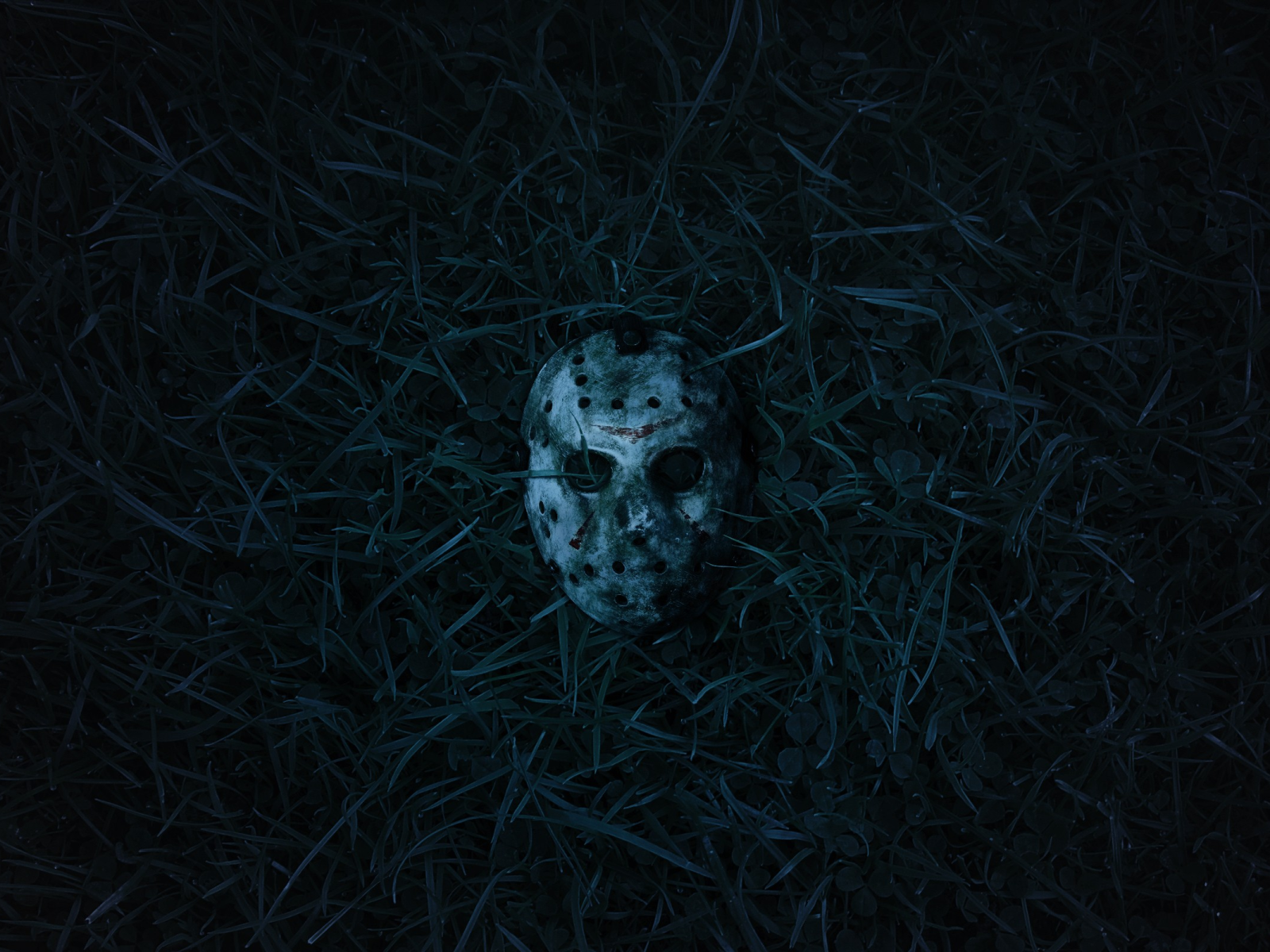 Download 1600x1200 jason voorhees, friday the 13th, movies, mask, darkness Wall...