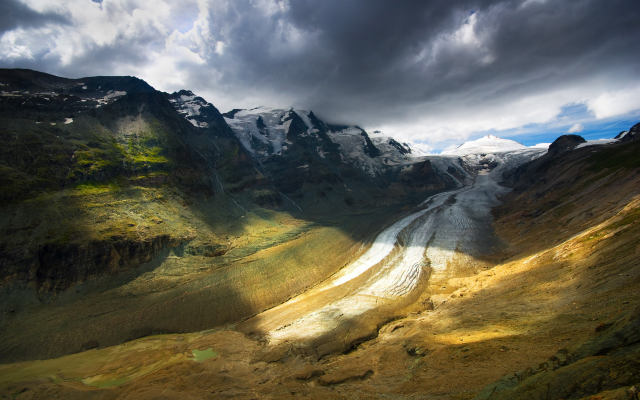 2560x1600 pix. Wallpaper nature, mountains, clouds, glacier