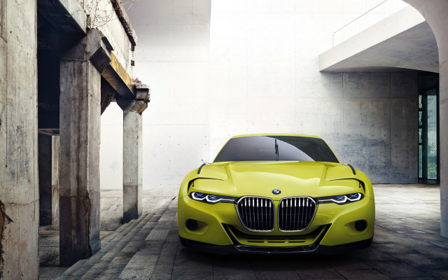 2560x1600 pix. Wallpaper BMW 30 CSL Hommage Concept, BMW, car, vehicles, green cars