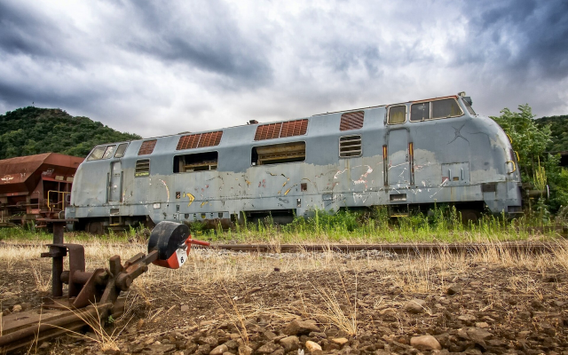 1920x1200 pix. Wallpaper train, vehicles, abandoned