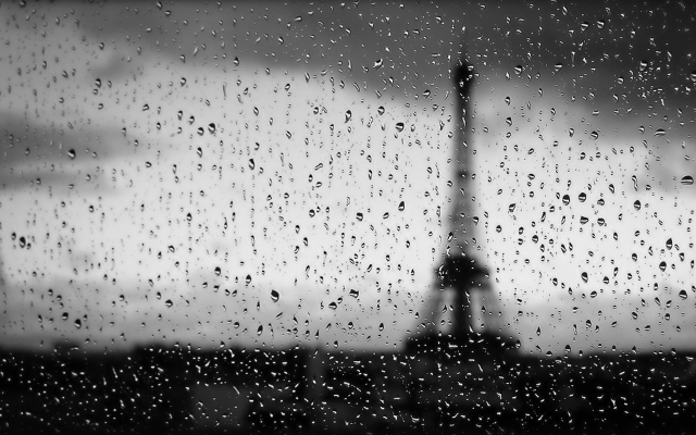 1920x1200 pix. Wallpaper rain, water on glass, raindrops, drops, glass, eiffel tower, paris, france