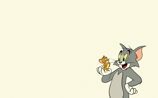 1920x1200 pix. Wallpaper minimalism, Tom and Jerry, cat, mouse