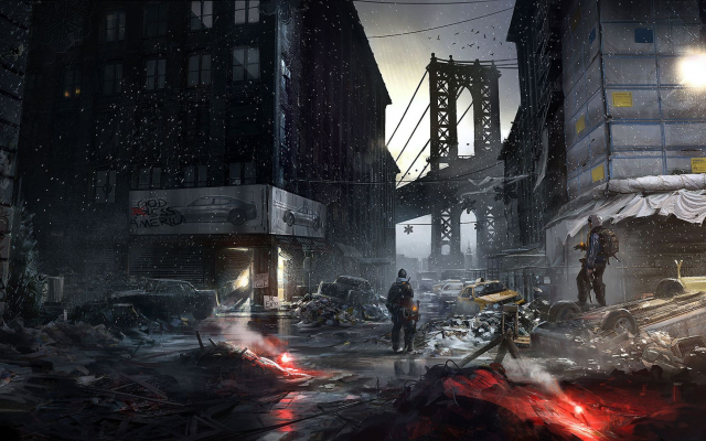 1920x1080 pix. Wallpaper Tom Clancy's The Division, video games, art, apocalyptic, Manhattan