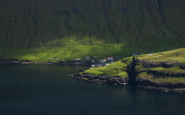 1920x1080 pix. Wallpaper Faroe Islands, nature, landscape, sea, cliff