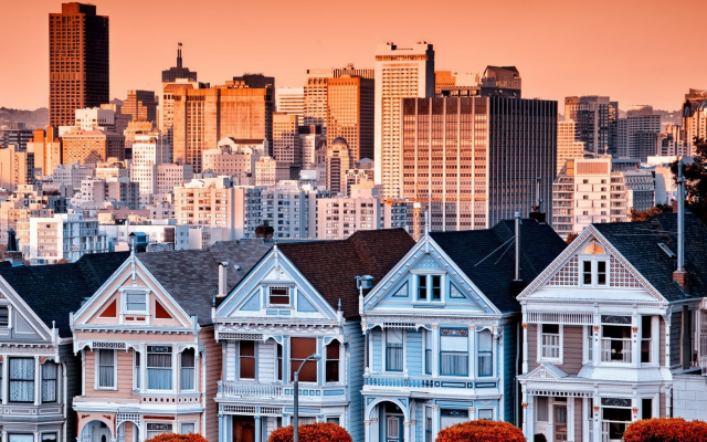 2160x1920 pix. Wallpaper city, house, building, San Francisco, California, usa