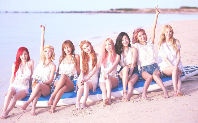 2200x1238 pix. Wallpaper SNSD, Girls Generation, K-pop, Asian, musicians, models, singers, Korean, beach, women, women outdo