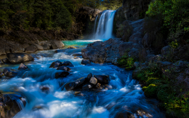 2048x1365 pix. Wallpaper tawhai falls, tongariro national park, new zealand, waterfall, river, forest, nature
