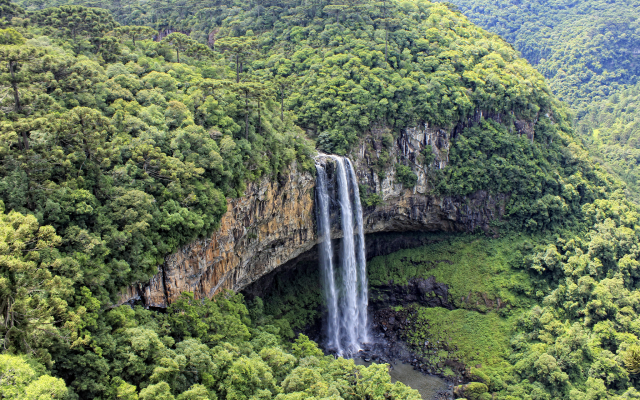 2048x1365 pix. Wallpaper cascata do caracol, caracol falls, waterfall, rio grande do sul, brazil, forest