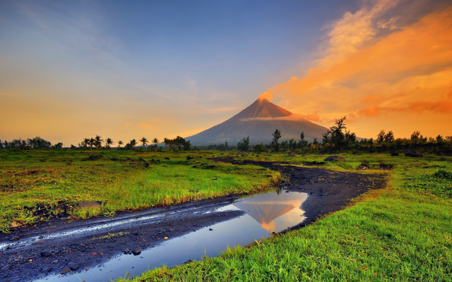 2048x1357 pix. Wallpaper mayon volcano, mount mayon, albay, luzon, philippines, sunset, nature