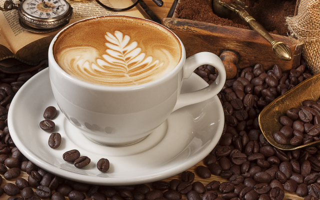 2560x1600 pix. Wallpaper coffee, coffee beans, cup