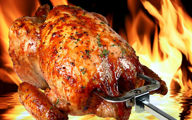 1920x1258 pix. Wallpaper chicken, barbecue, fire, grill, food