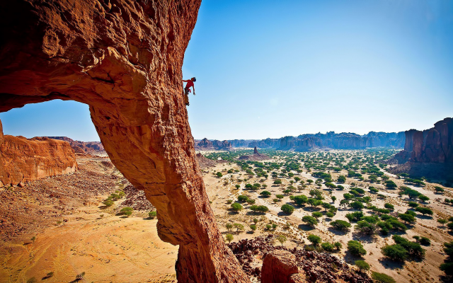 1920x1080 pix. Wallpaper climbing, cliff, rock, nature, sport, man