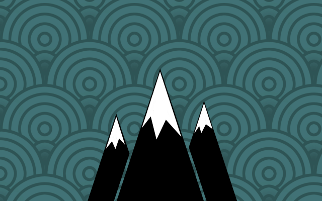 4400x2900 pix. Wallpaper simple, graphics, minimalism, mountains