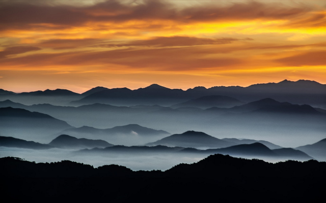 1920x1200 pix. Wallpaper sunrise, sky, clouds, fog, mist, mountains, sunlight, arizona, usa, landscape, nature