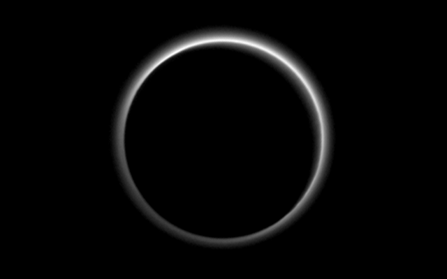 1920x1080 pix. Wallpaper Pluto, backlighting, Nightside, Solar System, astronomy, space