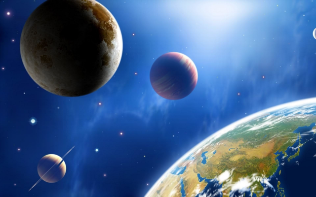 1920x1200 pix. Wallpaper space, planets, earth, stars, solar system, space exploration