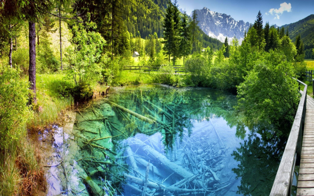 2200x1375 pix. Wallpaper lake, mountains, beautiful, water, austria, nature, underwater