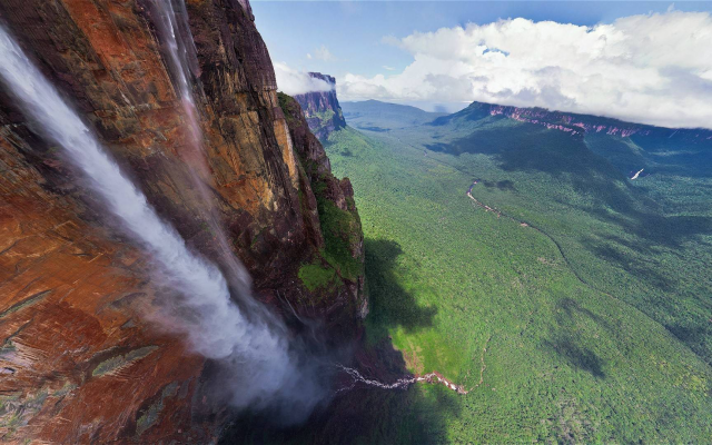 1920x1080 pix. Wallpaper nature, landscape, mountain, waterfall, Venezuela
