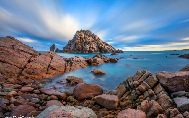 2048x1366 pix. Wallpaper rocks, shore, sea, coast, nature