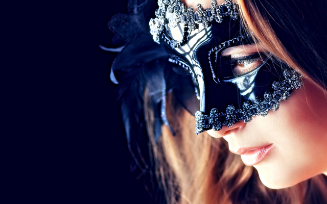 2880x1800 pix. Wallpaper mask, eyes, girl, women, lips