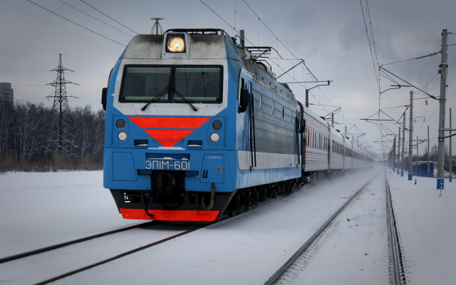3704x2592 pix. Wallpaper electric locomotive, ep1, ep1m, train, railroad, railway, winter, snow, 