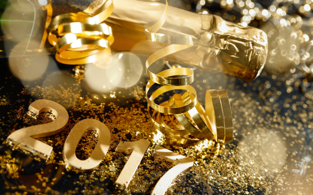 6950x4634 pix. Wallpaper champagne, gold, 2017, new year, happy, holidays, christmas