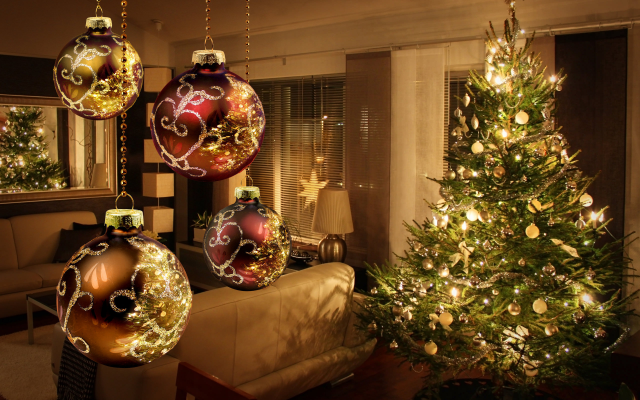 2560x1600 pix. Wallpaper ornament, new year, christmas tree, merry christmas, christmas, holidays