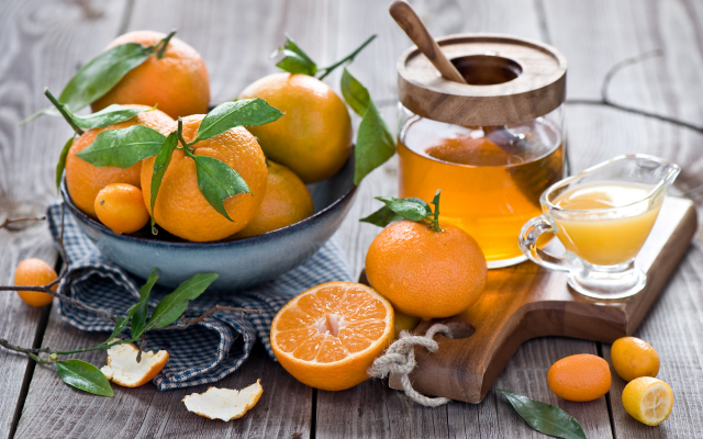 2000x1331 pix. Wallpaper fruit, citrus, orange, tangerines, honey, food